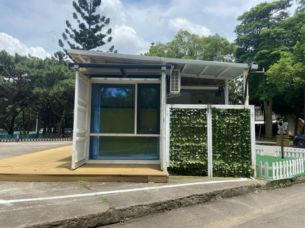 中央大學白色能源屋施工