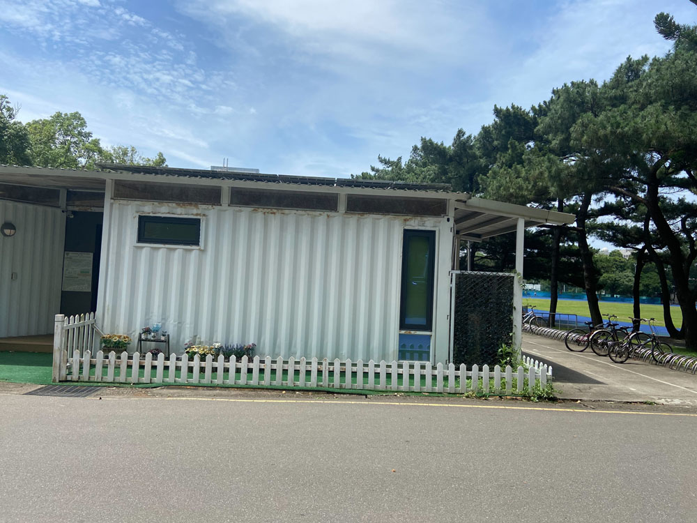 中央大學白色能源屋施工